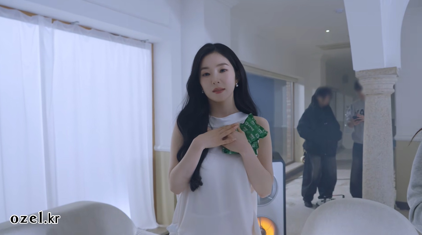 레드벨벳 아이린 귀걸이 - 아이린 공식 유튜브 오젤(Ozel) 오젤 귀걸이 착용 화보 9