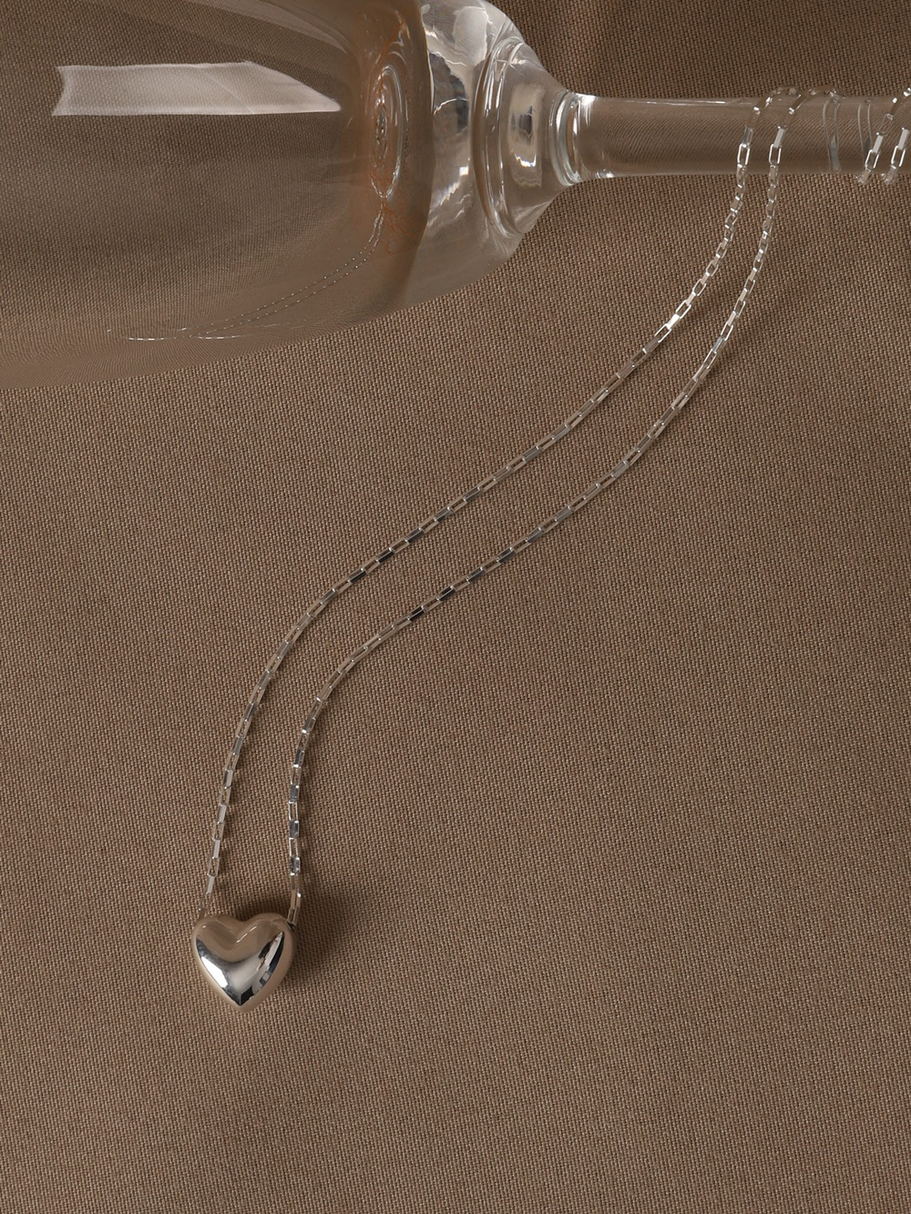Silver925 Romantic Heart Pendant Necklace PS151N