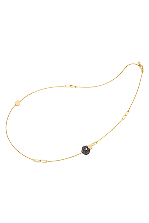 Silver925 Hexagon III Necklace PS087-2N