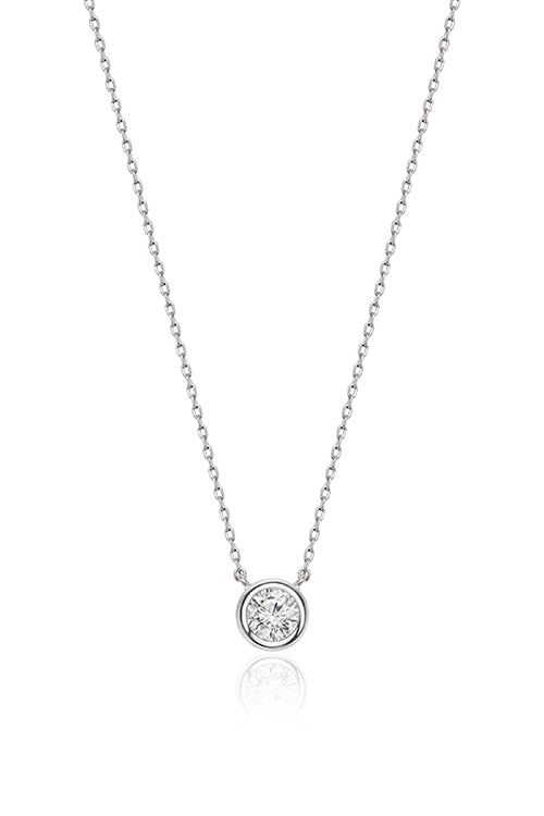 Silver925 Moissanite 0.3ct Necklace PS105N