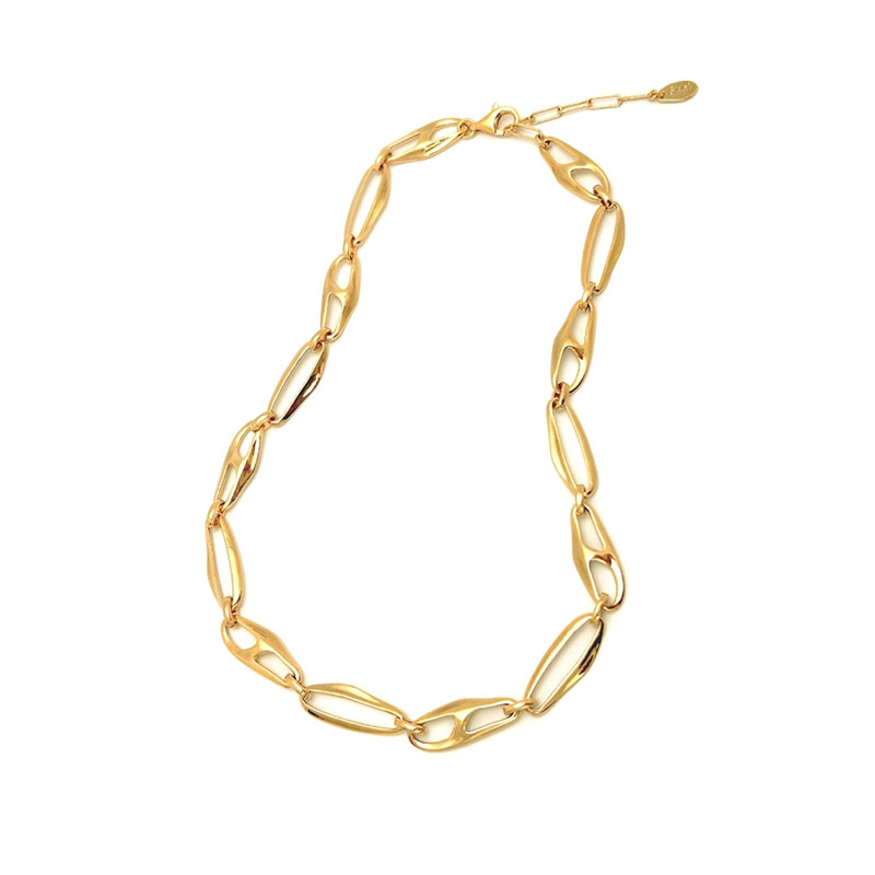 Silver925 Munch Long Chain Necklace PS086-2N