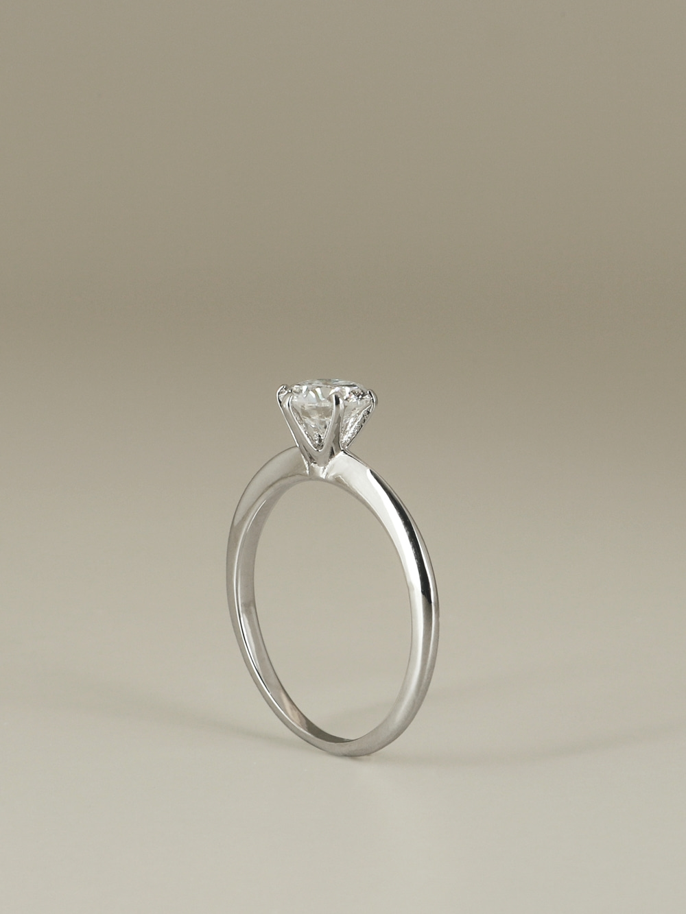 [Custom] Silver925 Moissanite 0.8ct 6 Prong Setting Ring PS091R