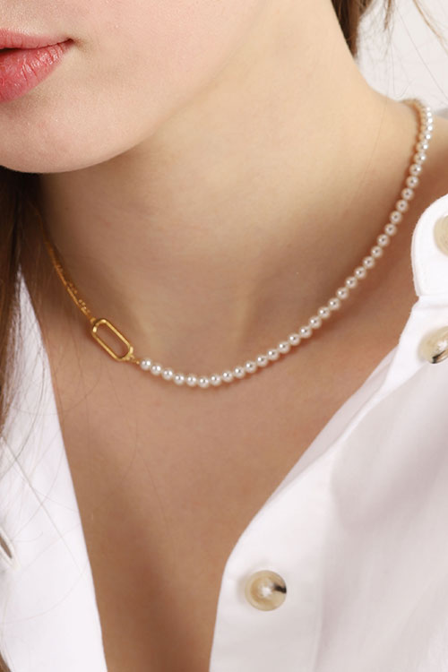 Silver925 Pearl Mix Necklace PS074N