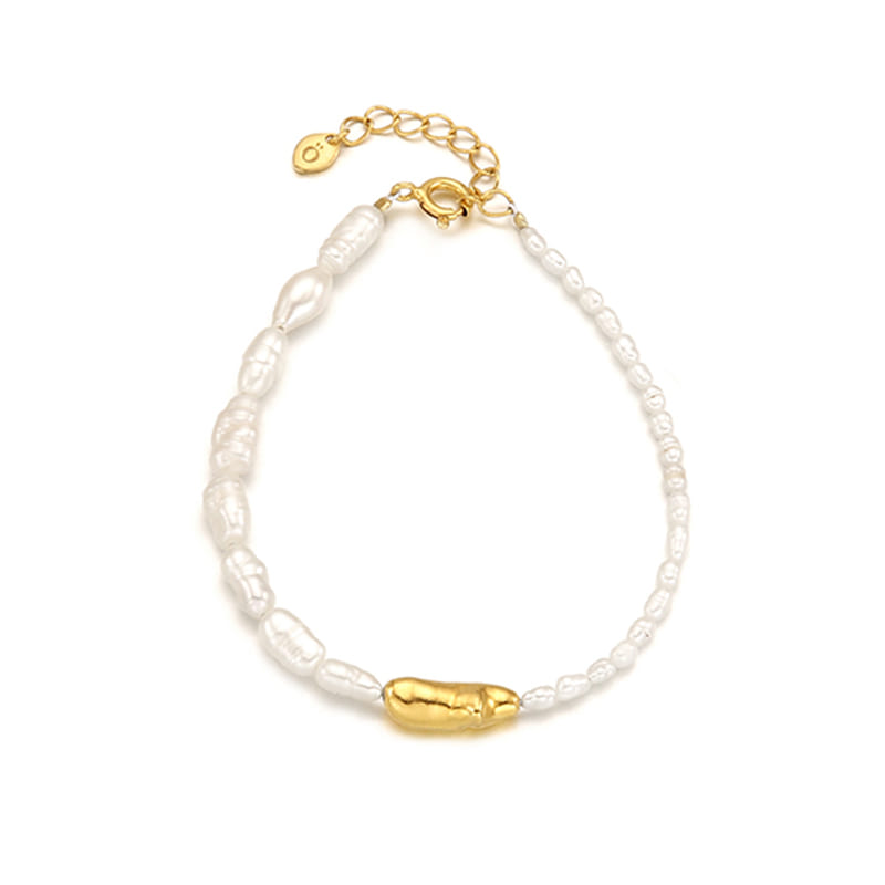 [Celeb Pick] Silver925 Kiesel Fresh Water Pearl Bracelet PS010B