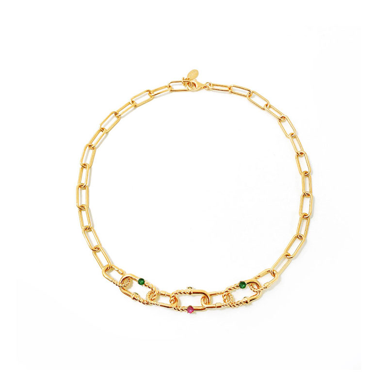 [Celeb Pick] Silver925 Ellipse Necklace PS019N