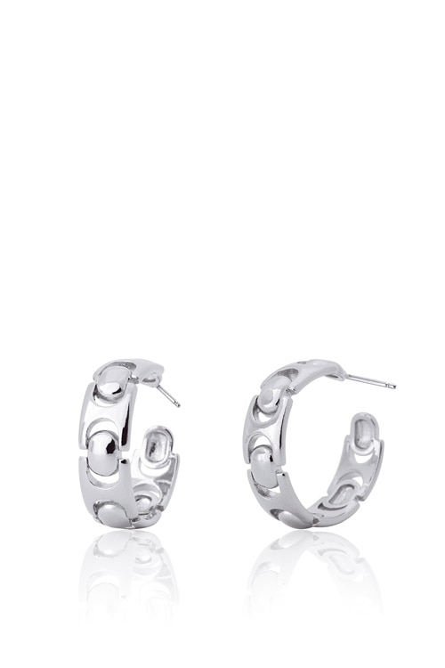 [Celeb Pick] Chunky Metal Band Hoop Earrings PB106E