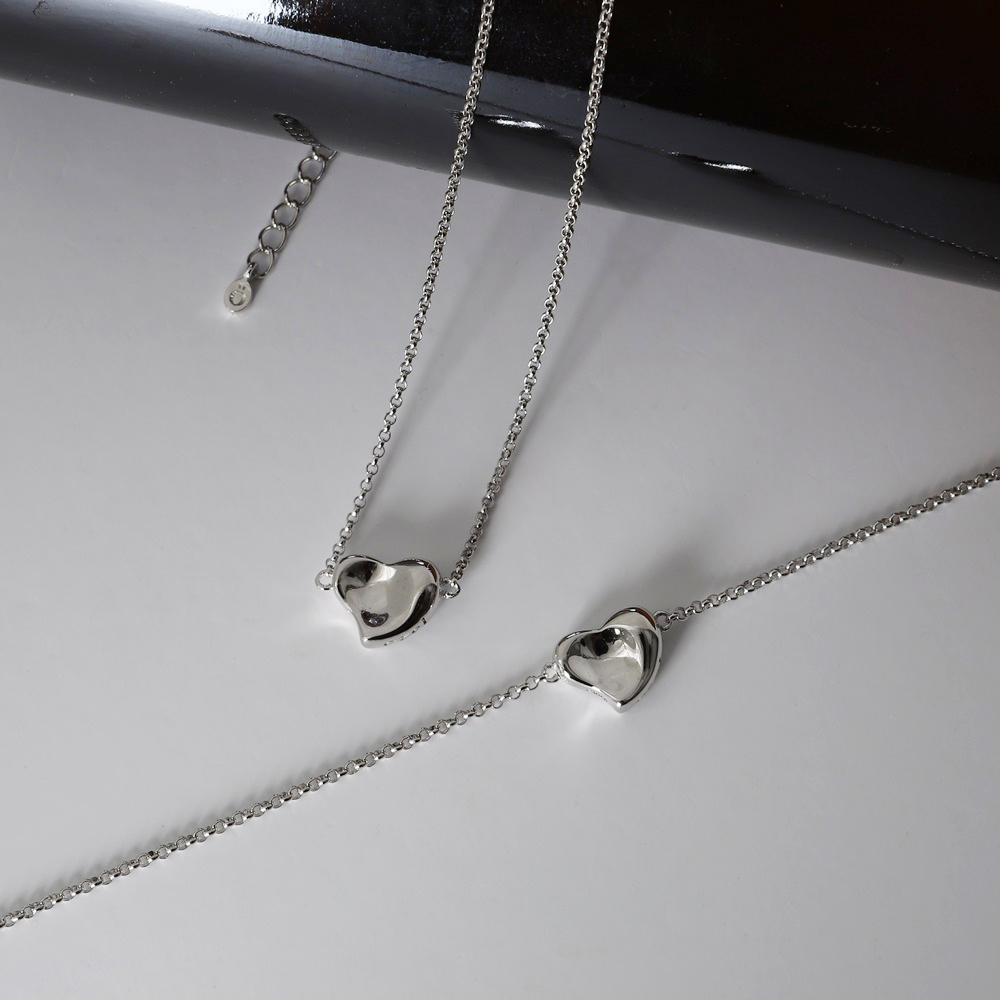 Silver925 Lovely Heart Pendant Bracelet PS137B
