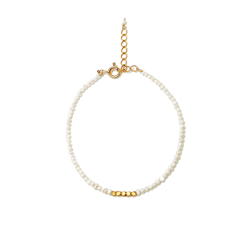 Silver925 Layer Pearl Bracelet PS007B_PE