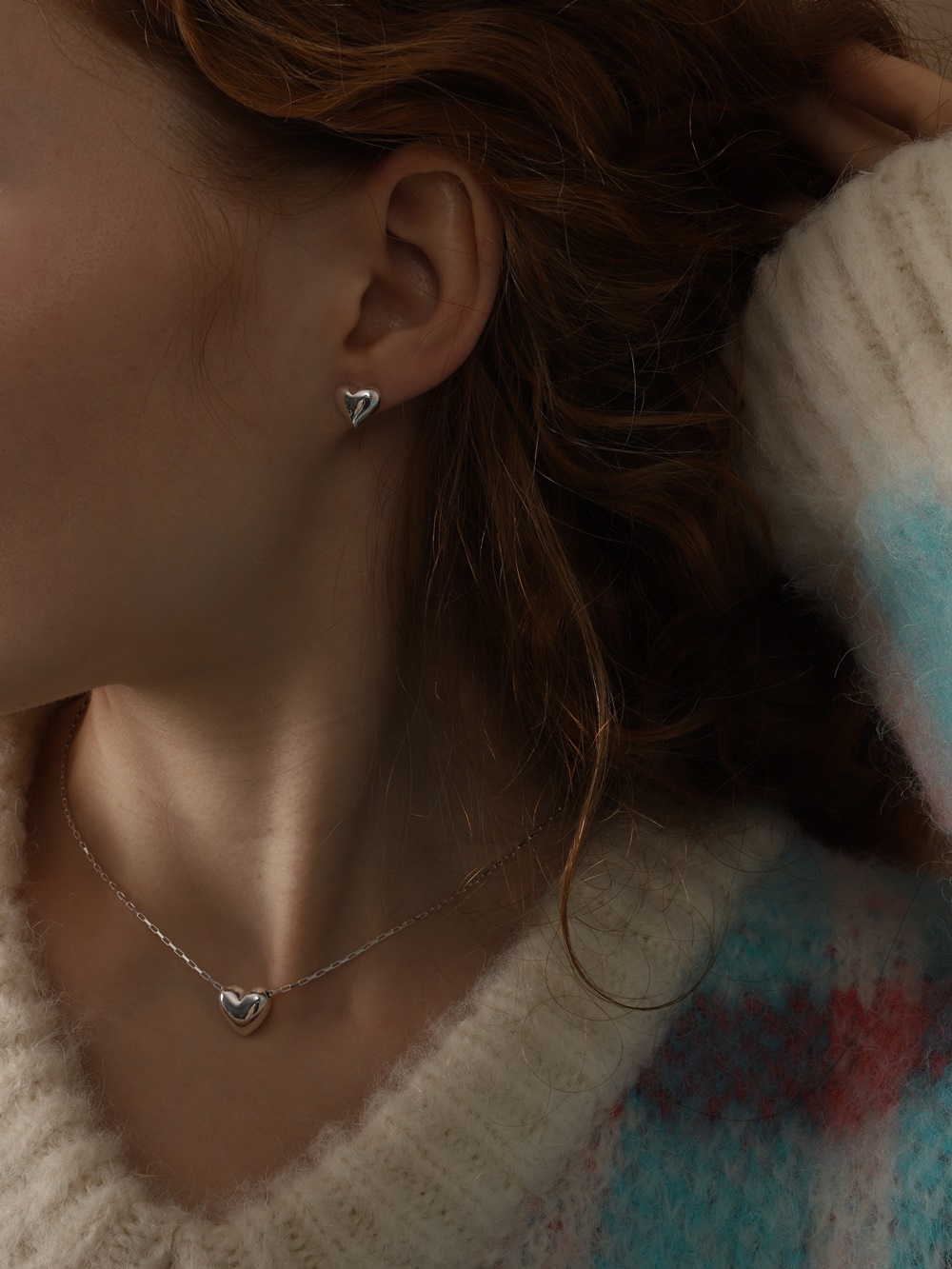 Silver925 Romantic Heart Pendant Necklace PS151N