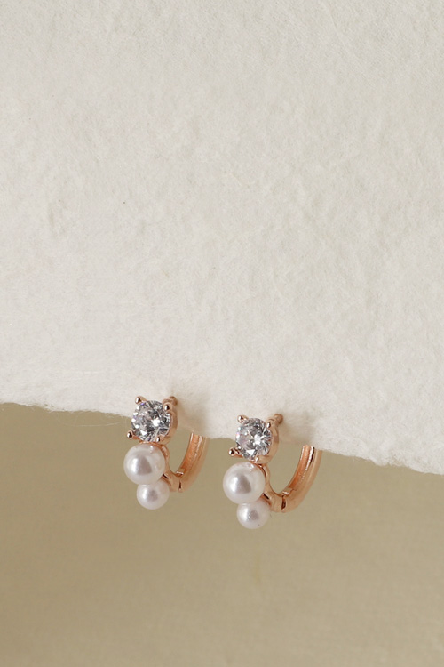 Silver925 Pearl & Prong Earrings ES089E