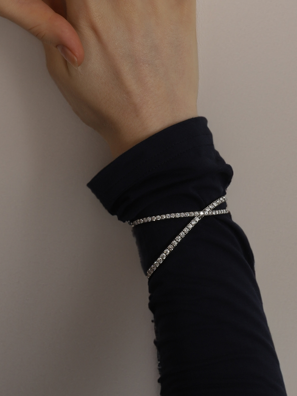 [Custom] Silver925 Moissanite Tennis Bracelet PS099B