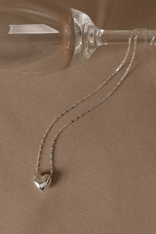 Silver925 Romantic Heart Pendant Necklace PS151N