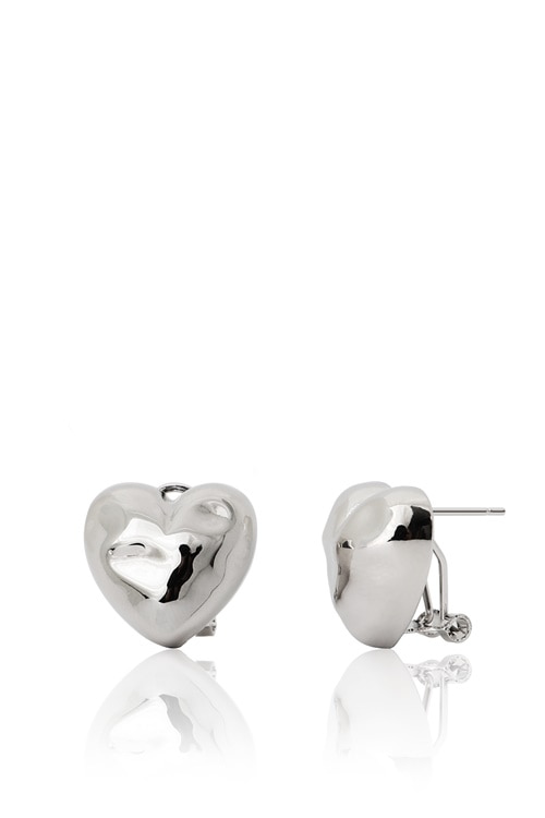 Hammered Bold Heart Earrings PB109E