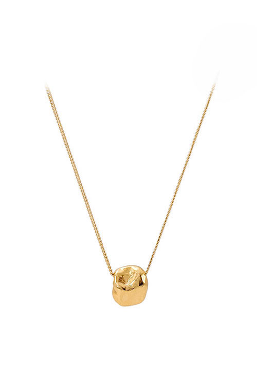 [Celeb Pick] Silver925 Natural Shape Coin Necklace PS064N