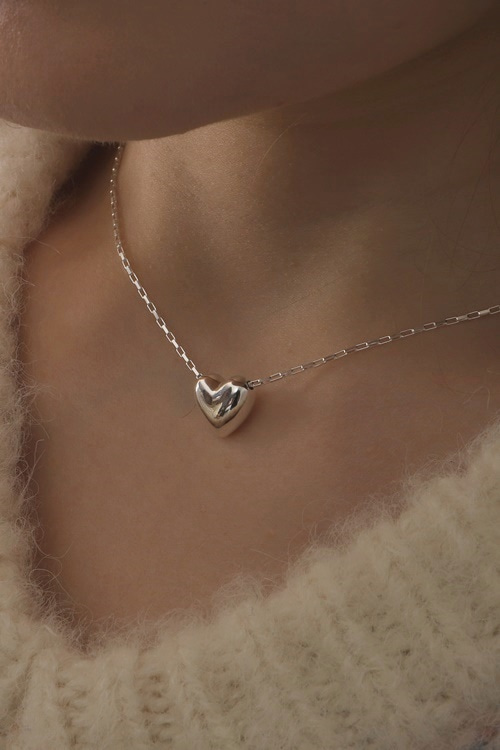 Silver925 Romantic Heart Pendant Necklace PS151N