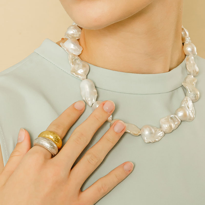 Silver925 Baroque Nube Necklace PS023N
