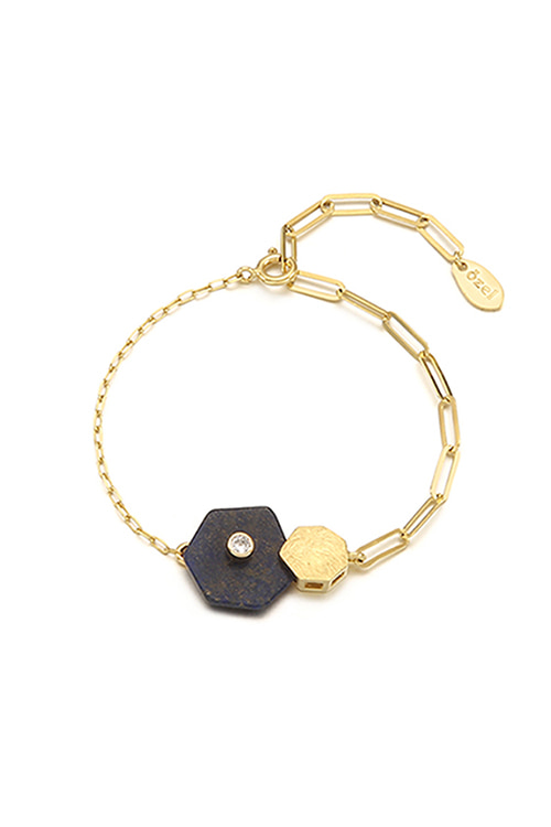 Silver925 Hexagon Bracelet PS087B