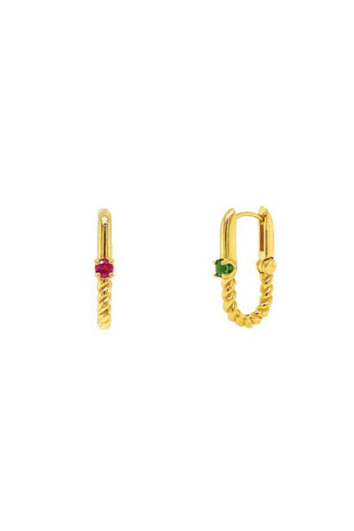 [Celeb Pick] Silver925 Ellipse line Earrings PS019-1E
