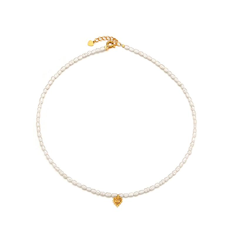 Silver925 Ancient ♡ Fresh Water Pearl Necklace PS014N