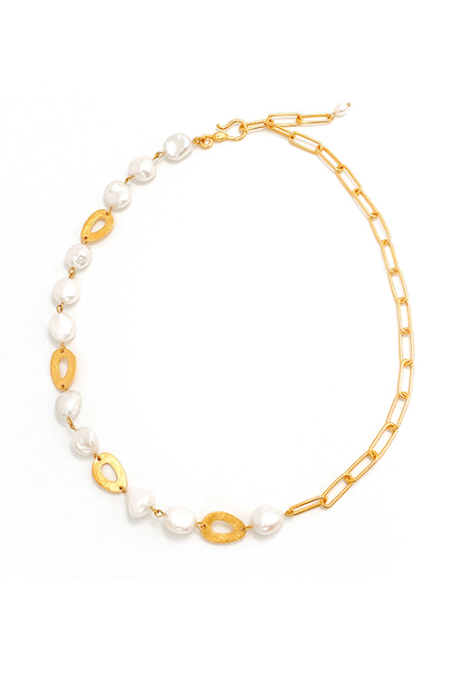 Silver925 Glaze Fresh Water Pearl Necklace PS089N