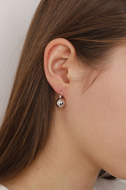 Silver925 Ball Earrings PS071E