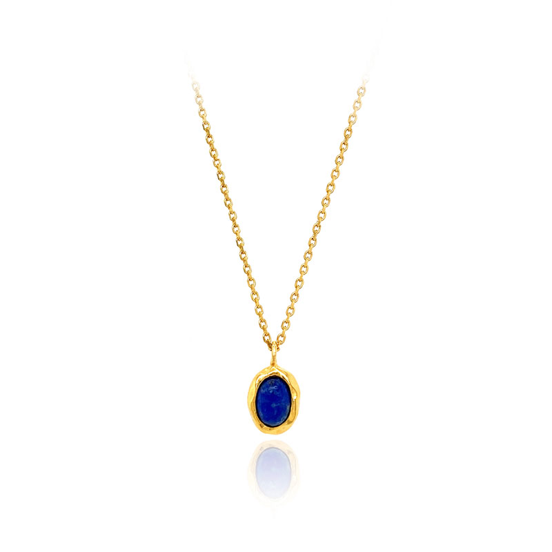 Silver925 Oval Stone Necklace PS015N