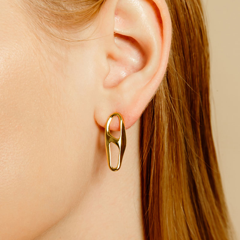 [Celeb Pick] Silver925 Munch Earrings PS086-1E