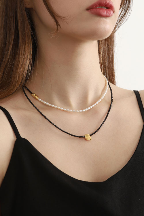 [Celeb Pick] Silver925 Fresh Water Pearl Necklace PS079N