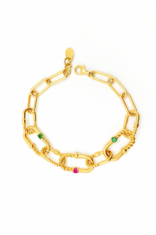 Silver925 Ellipse Bracelet PS019B