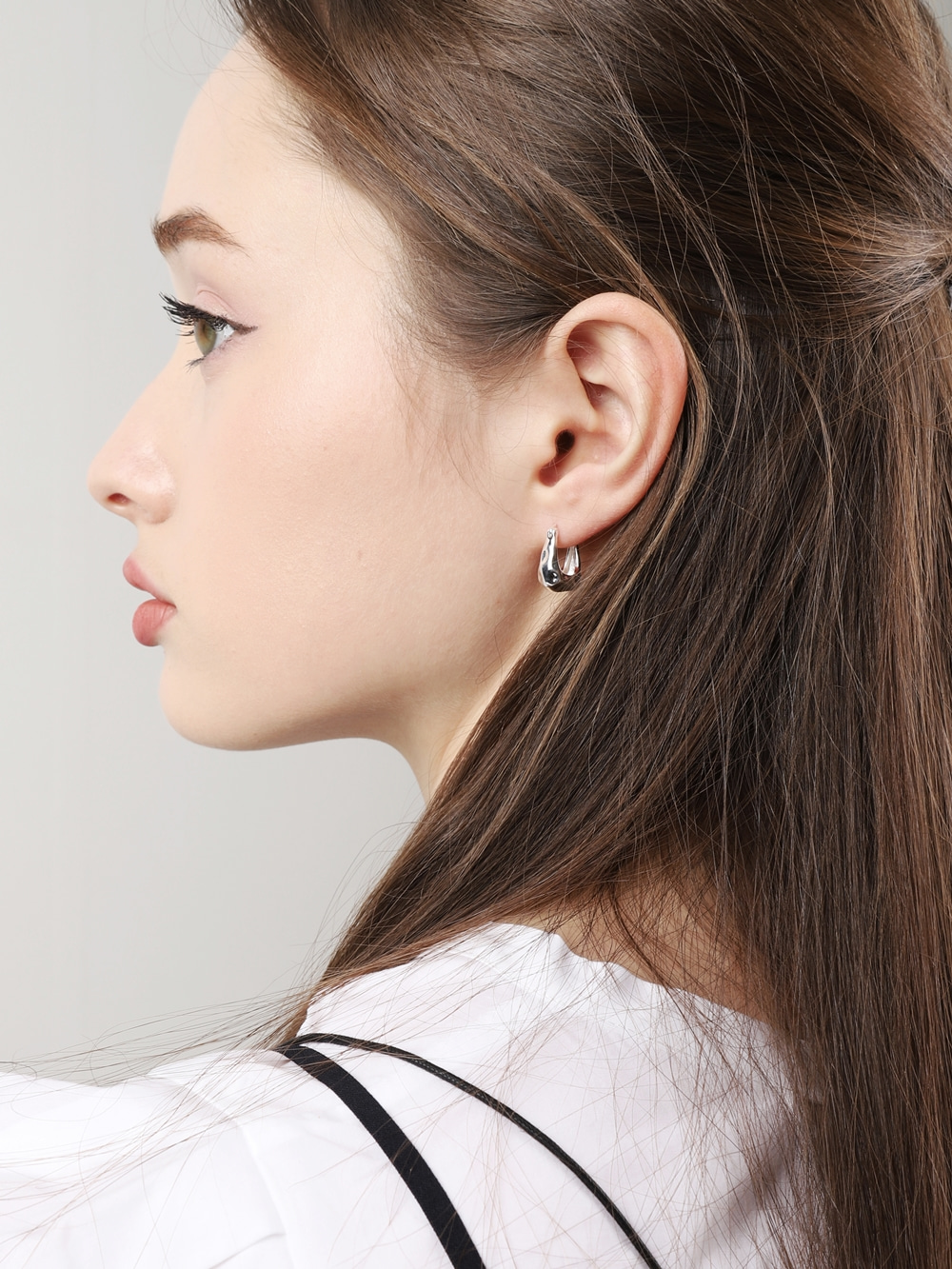 Silver925 Handmade Hammered Hinge Earrings ES048E