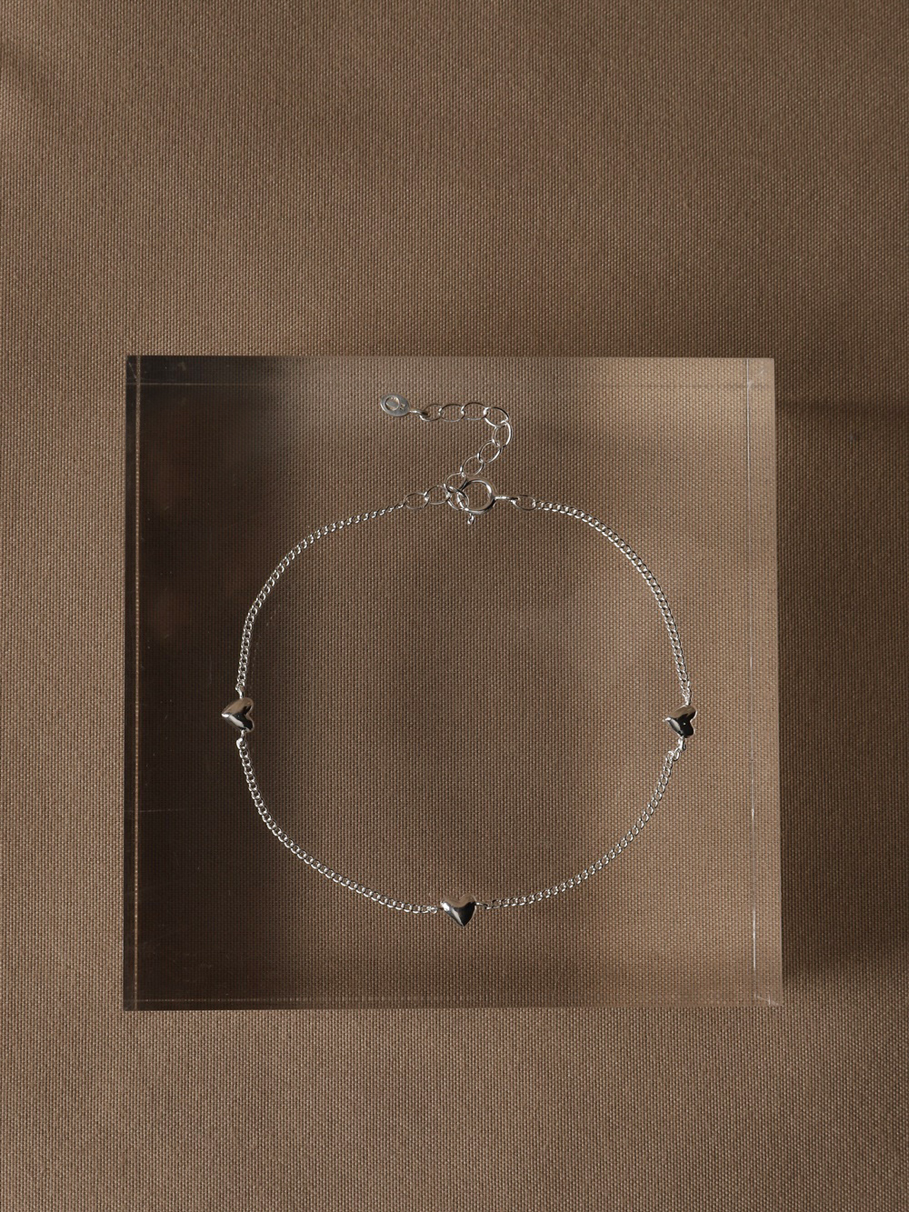 Silver925 Romantic Mini Dot Heart Bracelet PS152B