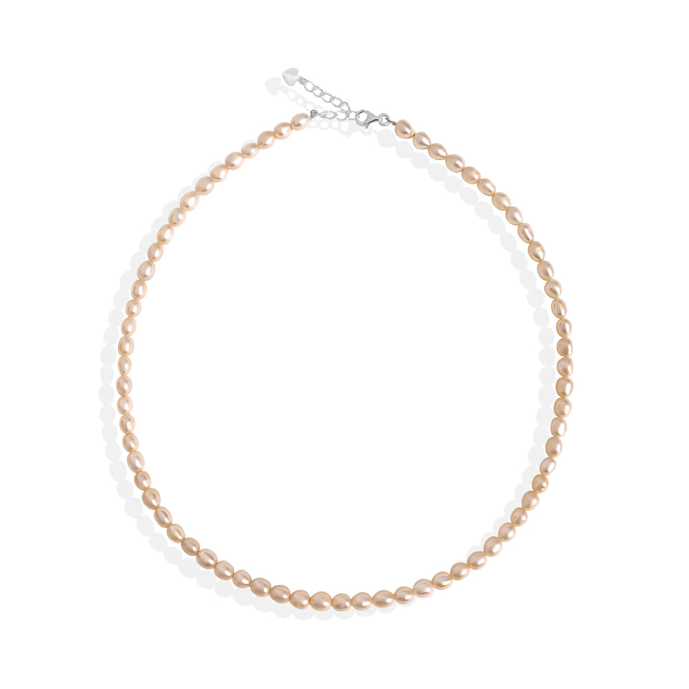 Silver925 Bob Fresh Water Pearl Necklace OZ-SV0115N