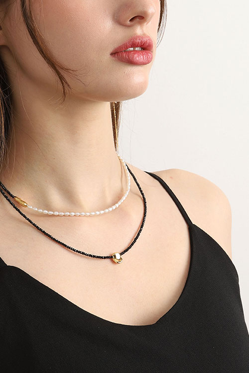 [Celeb Pick] Silver925 Fresh Water Pearl Necklace PS079N
