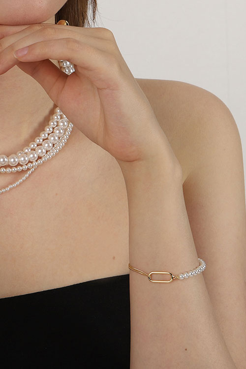 Silver925 Pearl Mix Bracelet PS074B
