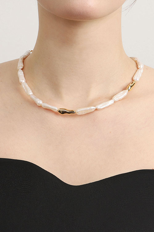 Silver925 Kiesel II Fresh Water Pearl Necklace PS011N