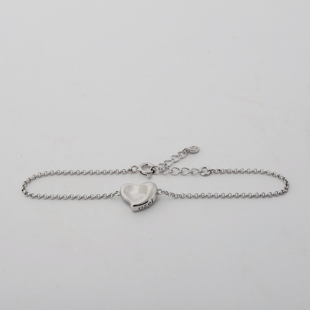 Silver925 Lovely Heart Pendant Bracelet PS137B
