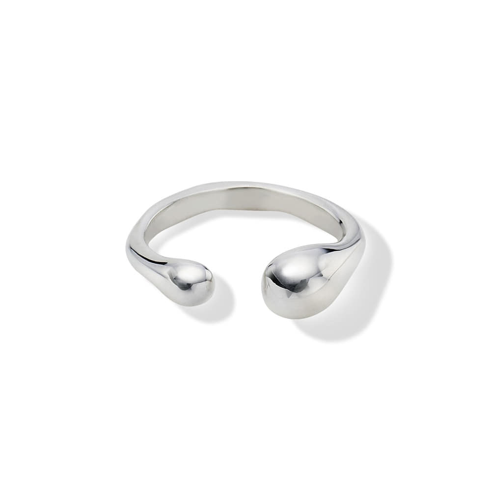 Silver925 Hand Crafted Wave Open Ring PS112R