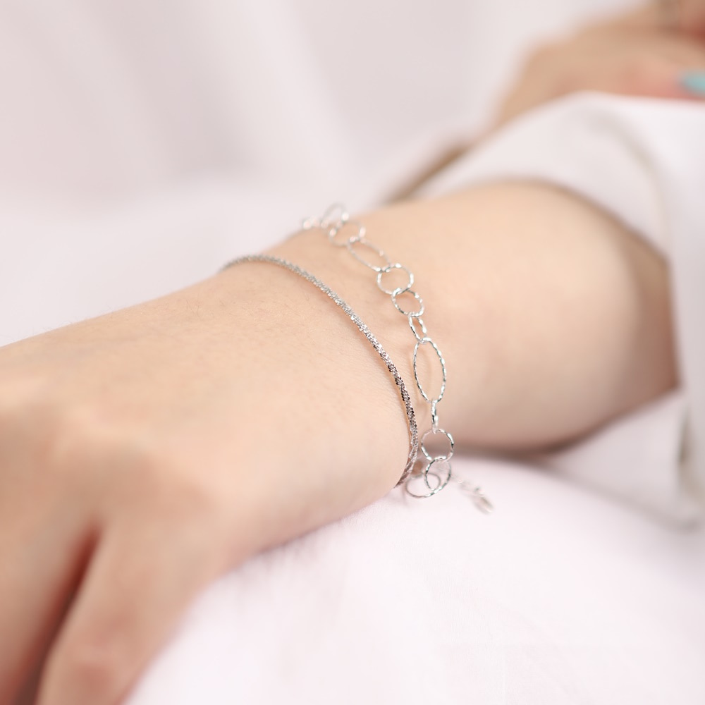 Silver925 Italy Chain Bracelet PS003B