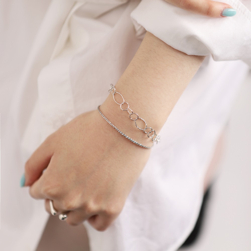 Silver925 Italy Chain Bracelet PS003B