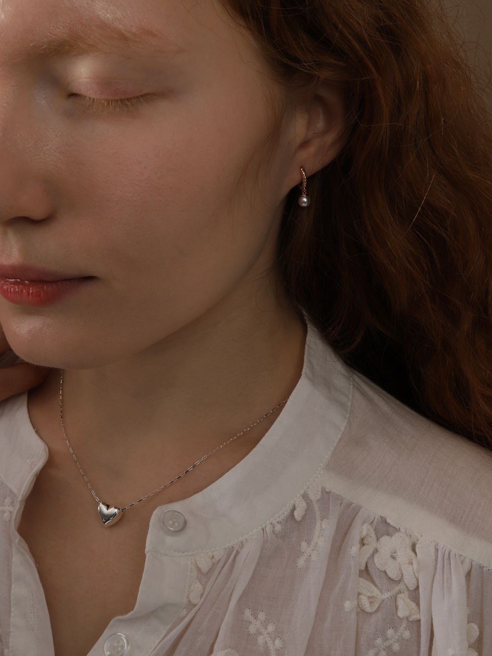Silver925 Romantic Heart Pendant Necklace PS151N