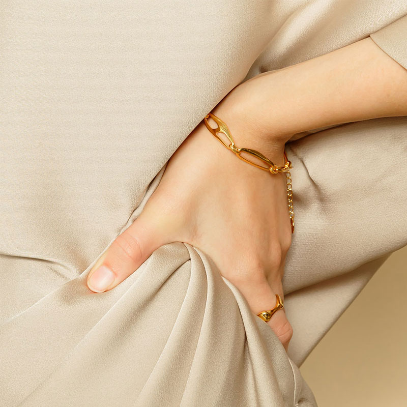 Silver925 Munch Chain Bracelet PS086B