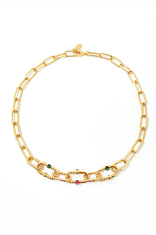 [Celeb Pick] Silver925 Ellipse Necklace PS019N
