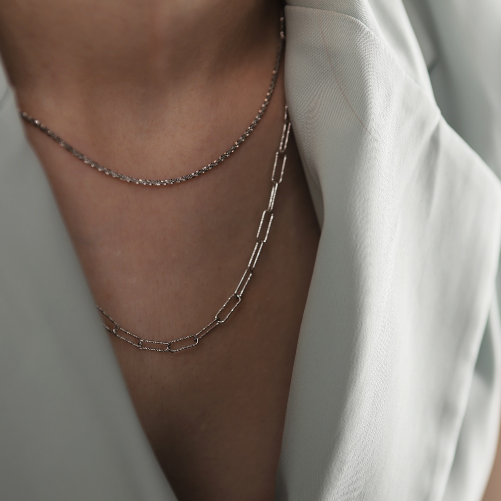 Silver925 Italy Chain Necklace PS005N
