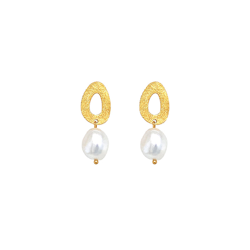 Silver925 Glaze Pearl Earrings OZ-SV0092E