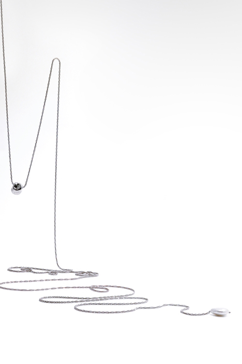 [custom-made]Silver925 Fresh Water Pearl Layer Long Necklace PS173N