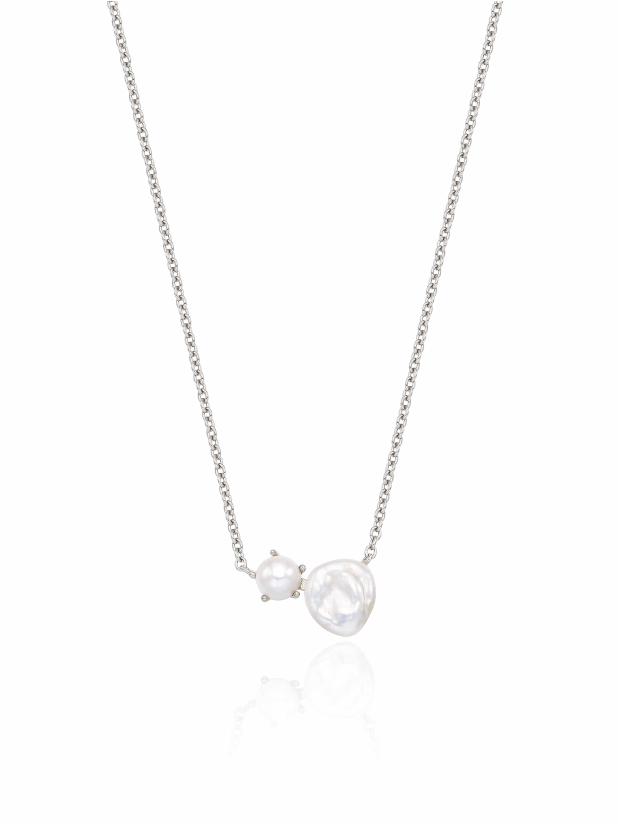 Silver925 Dew Drop Fresh Water Pearl Necklace PS154N