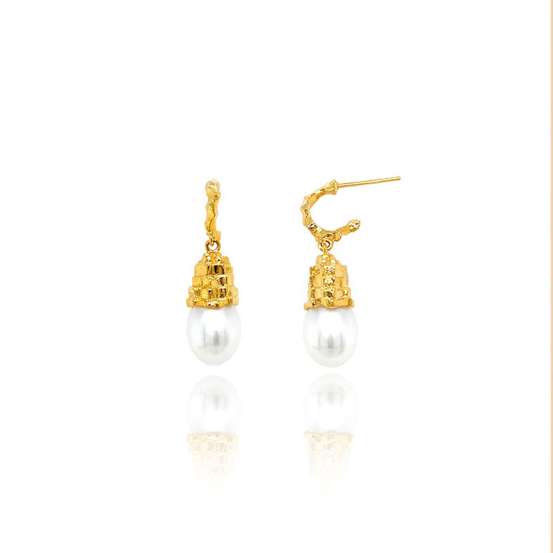 Silver925 Cliff Pearl Earrings PS009E