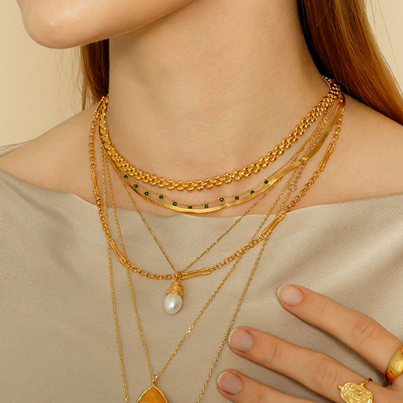 Silver925 Cliff Pearl Necklace PS009N