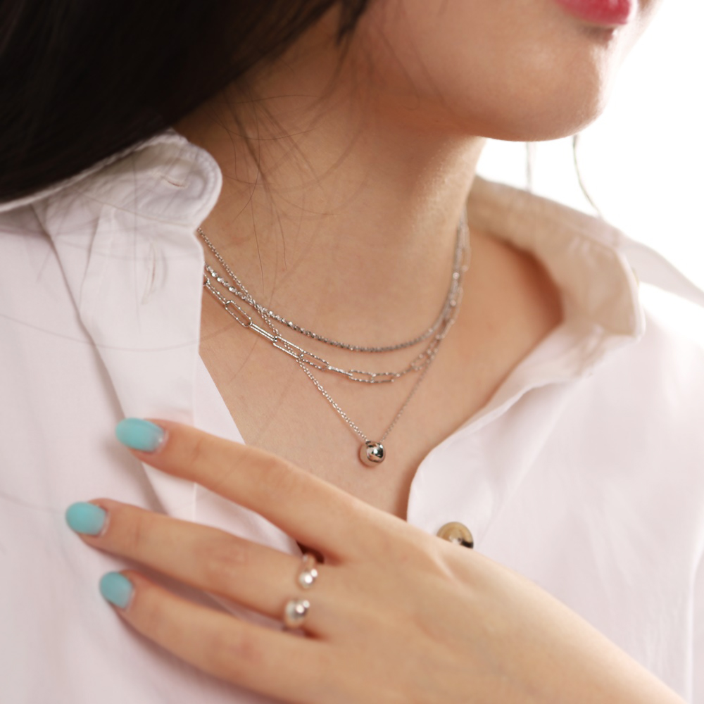 Silver925 Italy Chain Necklace PS002N