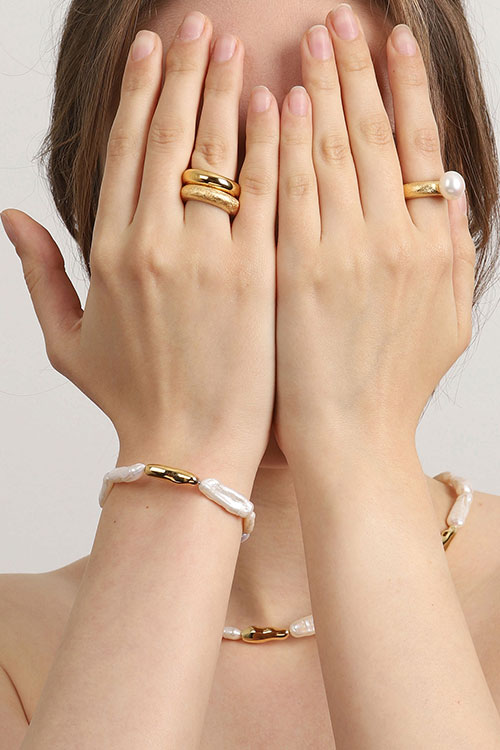 [Custom] Silver925 Dome Ring PS022R,PS022-1R